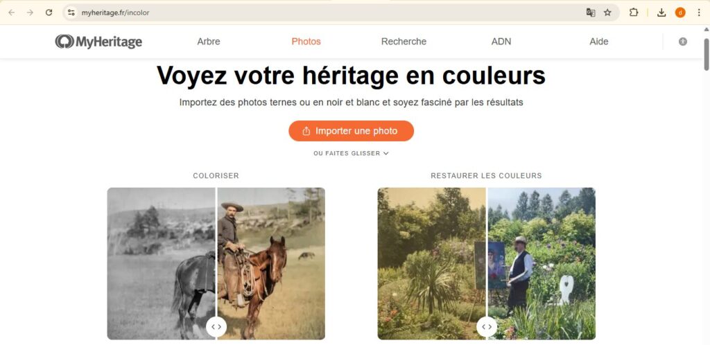 MyHeritage InColor – Tô Màu & Phục Hồi Nhẹ Nhàng