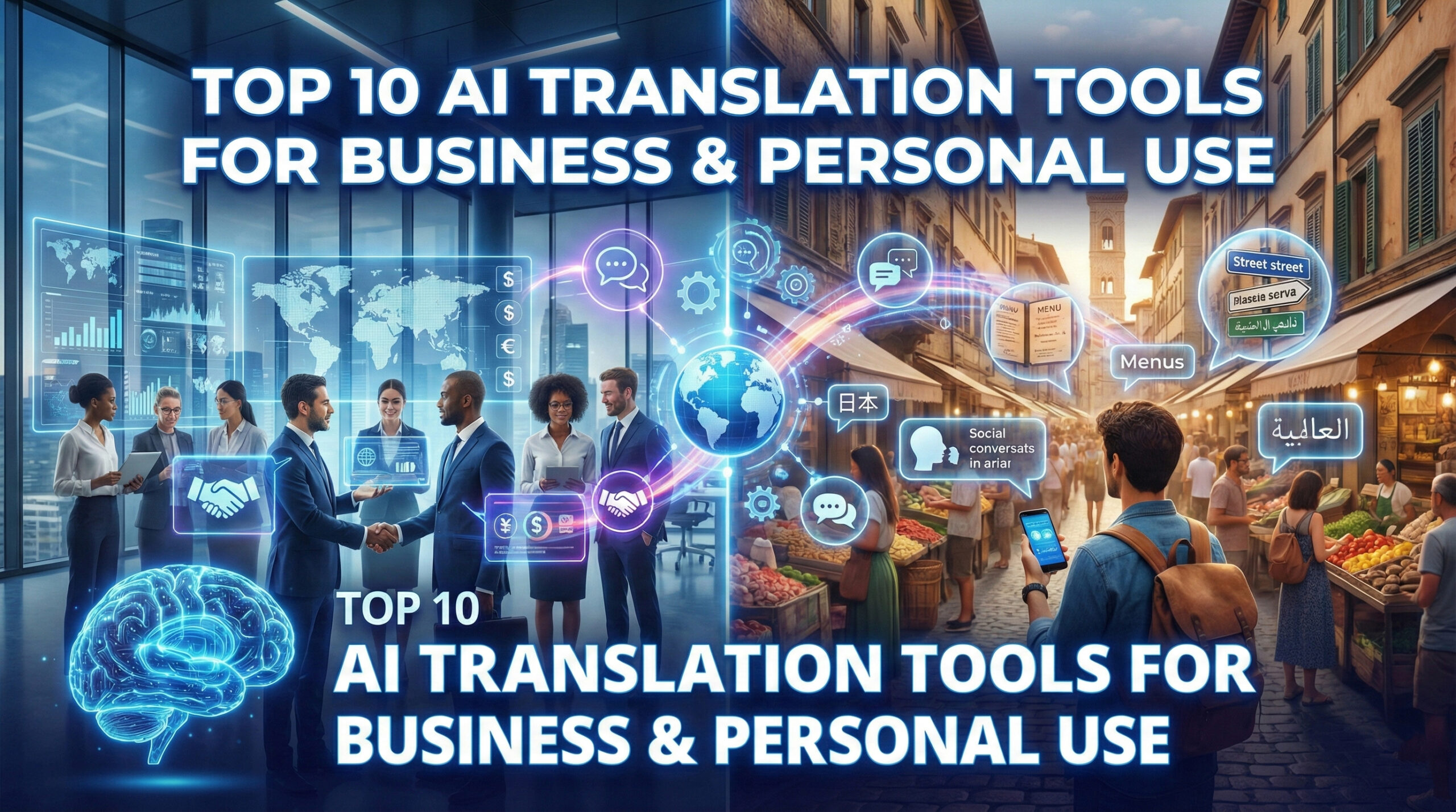 Top 10 AI Translation Tools for Business & Personal Use