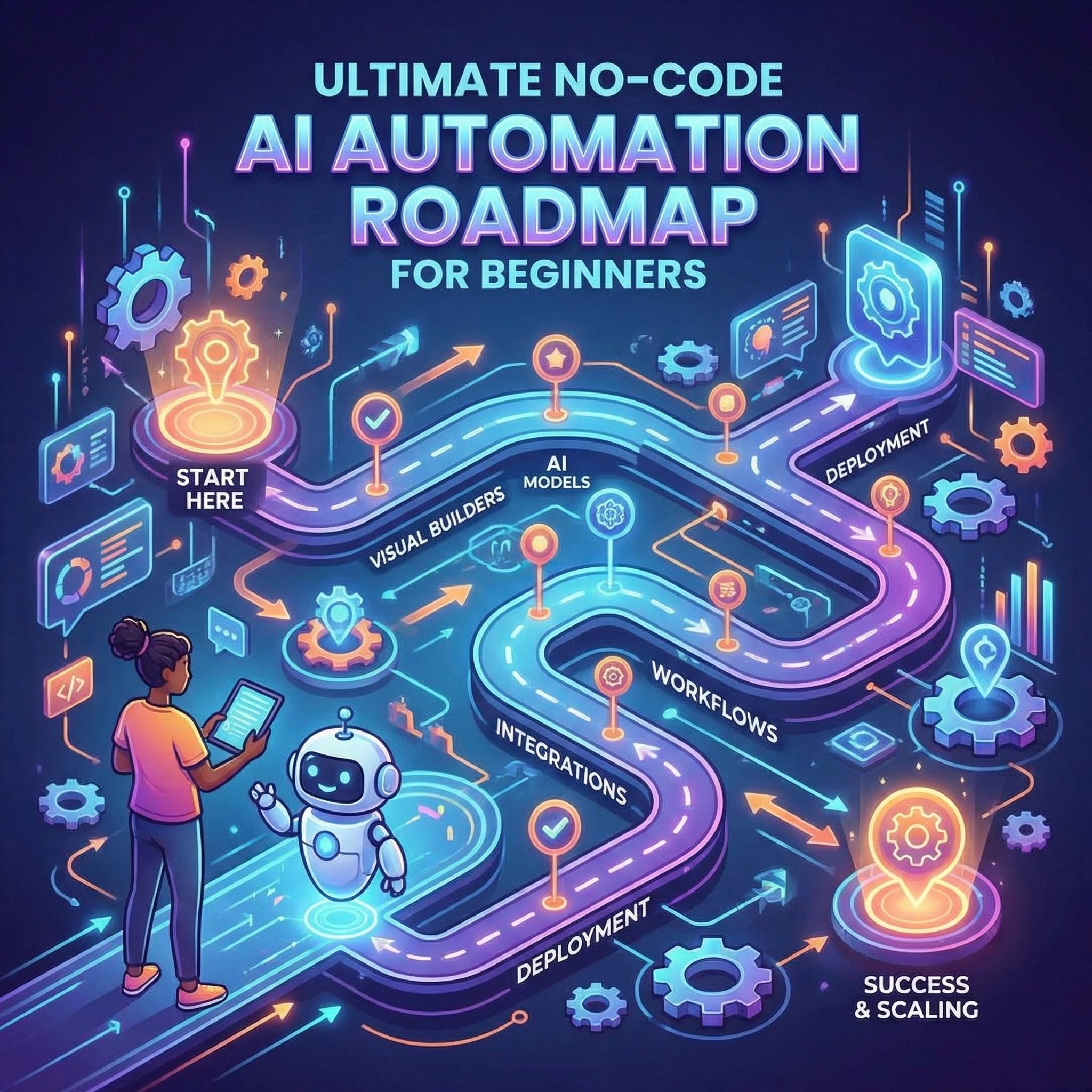 Ultimate No-code AI Automation Roadmap for Beginners